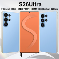 Smartphone S26 Ultra Original Sumsun 5G LTE 16GB+1TB Doble SIM 7000mAh 48MP+108MP OLED 120Hz 65W Carga Rápida Snapdragon Android