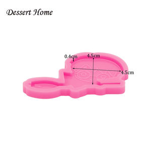 DY0085 DIY لامعة السحر شعار شكل قالب من السيليكون ل سلاسل المفاتيح الحرف مع الايبوكسي الراتنج الفن ، الكرتون فندان قوالب كعكة بالشيكولاتة - Product Image 4