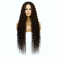 Perruque bouclée en spirale profonde en fibre protéinée de haute qualité D.S Hair, toucher lisse, personnalisable, vente en gros pour salons