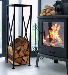 Porte-bûches métallique robuste <span class=keywords><strong>de</strong></span> qualité structurelle, section carrée, résistant aux intempéries, pour le secteur hôtelier, idéal pour les hivers scandinaves - Product Image 3