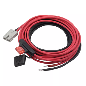 ערכת חיווט לסוללה כפולה, כבל 6 מטר 8AWG, מחבר חשמל אפור בעל זרם גבוה 50A עם חיבור מהיר, כולל מחזיק נתיך MAXI - Product Image 2