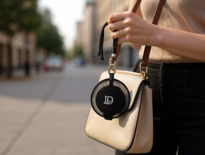 Portamonete a Rete con Ciondolo, Mini Tracolla Staccabile, Chiusura a Moschettone, Unisex, Tinta Unita - Product Image 2