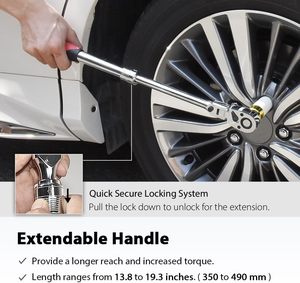 Clé à cliquet extensible à tête flexible verrouillable 1/2 pouce, 72 dents, à dégagement rapide, réversible, en chrome vanadium, pour bricolage et OEM - Product Image 2
