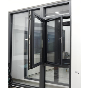 Fenêtre à battant moderne en aluminium de qualité supérieure avec ouverture horizontale et triple vitrage isolant pour une maison écoénergétique - Product Image 1