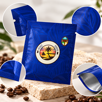 Sacs d'emballage pour café en plastique PET/VMPET/PE personnalisés en gros, 10*12.5CM, pour café filtre, avec oreilles de suspension