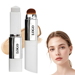 Stick correcteur 2-en-1 à changement de couleur, longue tenue, imperméable 24h, avec logo personnalisé et double stick de fond de teint avec pinceau - Product Image 1