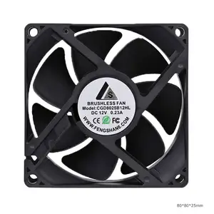 CG Fan 80x80x25 12Volt Low Noise DC Axial Fan 80mm Silent Brushless Computer Cooling Fan