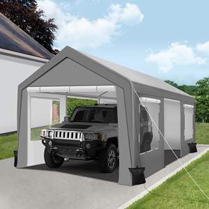 <span class=keywords><strong>Abri</strong></span> de stockage extérieur portable robuste 10 'x 10' avec porte à glissière enroulable pour générateur, véhicules, <span class=keywords><strong>moto</strong></span> - Product Image 2