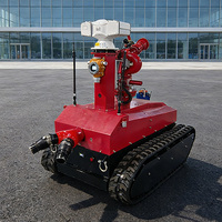 Robot Pemadam Kebakaran Crawler Robot Pemadam Api untuk Penyelamatan Darurat