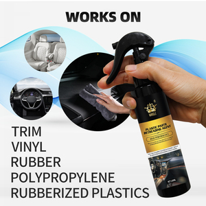 Oem prodotti personalizzati per la cura dell'auto protezione del cruscotto <span class=keywords><strong>Spray</strong></span> rivestimento in plastica in pelle nera ripristina la brillantezza del restauratore di plastica per auto di fabbrica - Product Image 5
