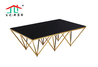 2022 Großhandel moderne Glas Edelstahl Gold Wohnzimmer Möbel Couch tisch Design Konsolen tisch Basse