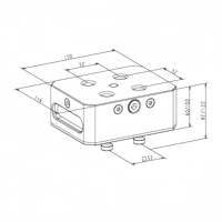 Pelat Pengunci Cepat Manual 52mm Grid untuk Penyangga Kerja CNC Sumbu 4 dan 5 3A-110177