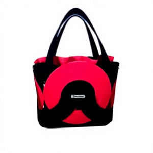 Woven <b>Straw</b> Strawberry Eco-Friendly Oval Handbag Magnetic Closure Portable Tote Bag Beach Travel Shoulder Purse Women - Product Image 1