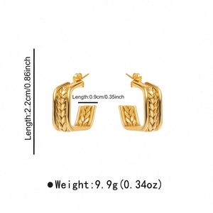 Boucles d'oreilles clous rondes minimalistes couleur or vintage pour femme, bijoux fins tendance pour soirée, en acier inoxydable, style décontracté - Product Image 2