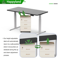 Bureau d'ordinateur motorisé à hauteur réglable 2AF3-D3-40, vitesse de 40 mm/s, cadre de bureau électrique pour plateau de table de 180 cm