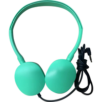 Headphone Aviation Berkabel 3.5mm, Headband yang Dapat Disesuaikan, Bantalan Telinga Silikon untuk Pemandu Wisata, Pesawat Terbang, Rapat, Pelatihan & Hadiah