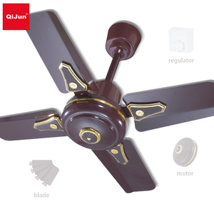 Thiết bị gia dụng tiếng ồn thấp Nigeria 24inch/600mm 4 lưỡi ngắn hộ gia đình nhỏ quạt trần với vòng/phút cao - Product Image 2