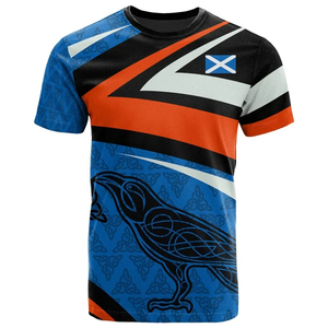 Sublimation <strong>Scotland</strong> <strong>T</strong>-<strong>shirts</strong> Clothing Manufacturers Scottish Lion With Kelt Cross Printing Custom Logo Men's <strong>Shirts</strong> - Product Image 3