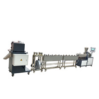 Extrusora de doble tornillo, Serie de tiras refrigeradas por agua con Control de programa automático PLC para granuladores de PP (pellets/polvo/líquido), 1 unidad