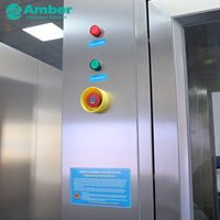 Cabine de douche à air pour salle blanche avec système interverrouillé, en acier inoxydable, pour l'élimination des particules, pour usine pharmaceutique
