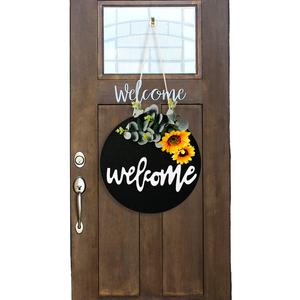 Decorazione da Parete Rotonda Fai-da-Te in Compensato, Spessore 0,5 cm, Incisione Laser Rustica, Decorazione Multifunzionale Fatta a Mano con Colore Personalizzabile - Product Image 1