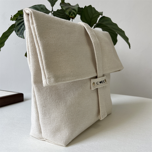 Bolsa Cosmética de Lona de Algodón Gruesa con Logotipo Personalizado CH, Nuevo Diseño de Sobre Plegable para Ropa, Regalos y Empaque - Product Image 6