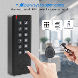 עמיד למים 433Mhz 125Khz RFID אלחוטי בקרת גישה לוח מקשים + Drop בורג נעילה חשמלית אלחוטי לחצן יציאה + שלט רחוק מפתח - Product Image 3