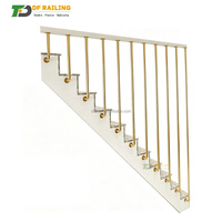 Rampe d'escalier intérieure DF en acier inoxydable SS304 316, mains courantes d'escalier industrielles à fixation murale, rampe d'escalier intérieure
