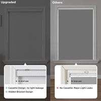 Persianas Enrollables Inalámbricas 100% Opacas para Ventanas, con Protección UV, Tejido Natural, Técnica Lisa, para Hogar y Oficina