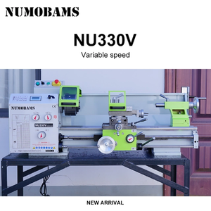 Machine <span class=keywords><strong>à</strong></span> tourner le métal NUMOBAMS NU330V 1500W avec <span class=keywords><strong>mandrin</strong></span> de <span class=keywords><strong>160</strong></span> <span class=keywords><strong>mm</strong></span>, 750*330 <span class=keywords><strong>mm</strong></span>, pour bricolage - Product Image 2