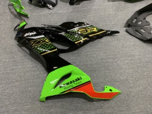 Kit de <span class=keywords><strong>Carenado</strong></span> Delantero de Plástico ABS Verde y Negro Personalizado <span class=keywords><strong>para</strong></span> Motocicletas Kawasaki ZX-6R 2019-2023 - Product Image 5