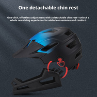 Casque de VTT intégral pour adulte avec mentonnière détachable, imperméable, écologique, léger, certifié CE pour le descente et l'enduro