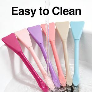 Brocha Aplicadora de Mascarillas Faciales Profesional de Doble Cabeza, Silicona Suave, Forma Plana, Fácil de Limpiar - Product Image 6