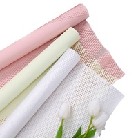 Papier nid d'abeille en maille, papier quadrillé extensible, matériaux d'emballage pour bouquets, fournitures florales pour les fleuristes
