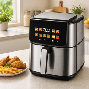 Friteuse à air 8L 1800W pour la cuisine quotidienne et les fêtes, Nouveau modèle OEM, Vente en gros, Fournisseur d'usine, Cuisson et rôtissage KA23072 - Product Image 1