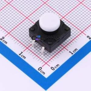 TSW12111-105B511CA-001E Tactile Switch Through hole-4P,11.7x11.5mm Switch Single Pole Single Throw Round Button 2.8N 11.7mm - Product Image 1