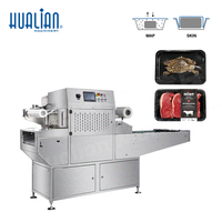 Automatische MAP Tray Sealing Verpakkingsmachine Hualian HVT-A voor dadels, gedroogd fruit, en verpakkingslijn met gemodificeerde atmosfeer