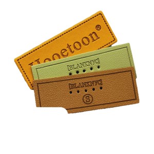 Etiquetas de cuero para bolsos, zapatos, cinturones, prensado en caliente, cuero genuino, PU, microfibra, accesorios de lujo con marca personalizada - Product Image 1