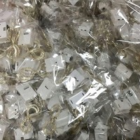 Guirlande lumineuse LED en fil de cuivre de 0,6 m à 2,3 m, petites étoiles colorées à piles pour la décoration de gâteaux, lumières clignotantes, ciel étoilé