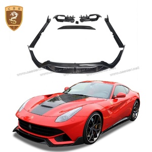 For Ferrari F12 Berlinetta DMC Body Kit Carbon Fiber Front Lip Side Skirts Rear <strong>Wing</strong> Spoiler <strong>RZ</strong> Rear Diffuser Bodykit