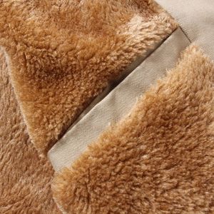 时尚男士中国棉绒夹克黑色轰炸机夹克冬季保暖男性修身加码外套服装 - Product Image 6