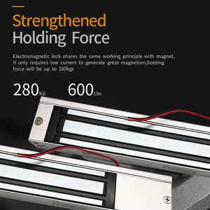 Serrure électromagnétique à structure à pôles magnétiques multicouches en alliage d'aluminium de 280 kg, contrôlée électriquement - Product Image 5