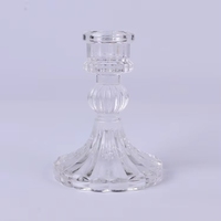 Porte-bougie modernes décoratifs en verre de couleur nordique pour table de mariage