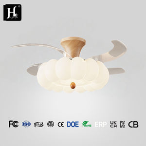 Smart invisible Led <b>ceiling</b> <b>fan</b> light Dimming 6speed wind Bluetooth speaker Luxury 110V 220V DC Kitchen Living room <b>Bedroom</b> - Product Image 6