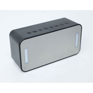 <b>Mirror</b> With Bt Speaker Digital Led Light Desk & Table Fm Radio Alarm Clock Electronic Calendars - Product Image 3