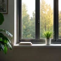 Fenêtres à battants en aluminium à rupture de pont thermique modernes et personnalisées, à double vitrage, insonorisées, à économie d'énergie, pour la construction de maisons