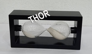 Handmade Wooden <b>Sand</b> Timer Glass Acrylic Office Desktop Home Decoration Time Management Hourglass for Stress Relief & Meditation - Product Image 6