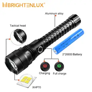 USB Strong Light 10000 Lumen High Power Led Taschenlampe Super Bright Powerful Xhp70 Torches 5000 Lumens Flashlight Rechargeable