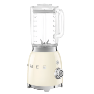 Blender électrique de style rétro avec moteur de 600 W, capacité de 1,5 L, sans BPA, en acier inoxydable, pour smoothies, soupes, glace pilée et hachage - Product Image 1