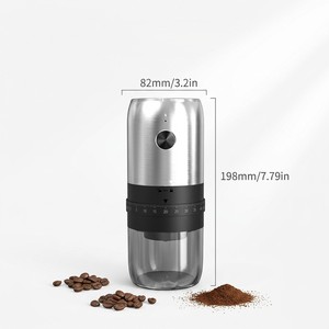 เครื่องบดกาแฟไฟฟ้า ใบมีดเซรามิก ปรับความละเอียดได้ ภาชนะแก้วใส แบบพกพา ใช้มือ<span class=keywords><strong>ห</strong></span>มุน <span class=keywords><strong>บด</strong></span>เมล็ดกาแฟเอสเพรสโซ ชาร์จผ่าน USB ใช้ในรถยนต์ได้ - Product Image 1